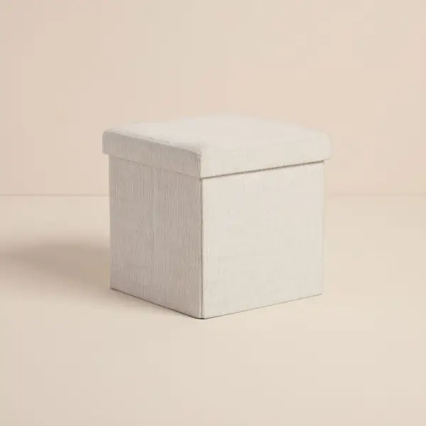 Foldable Square Storage Ottoman