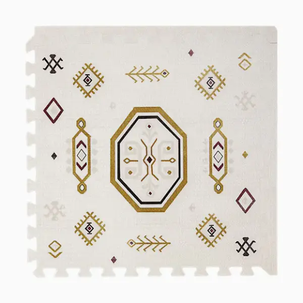 Toddlekind Haven Foam Play Mat | Amira Collection - Golden Clay, 6X8