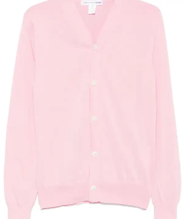 Ribbed Cuffs Long Sleeves V-neck cardigan