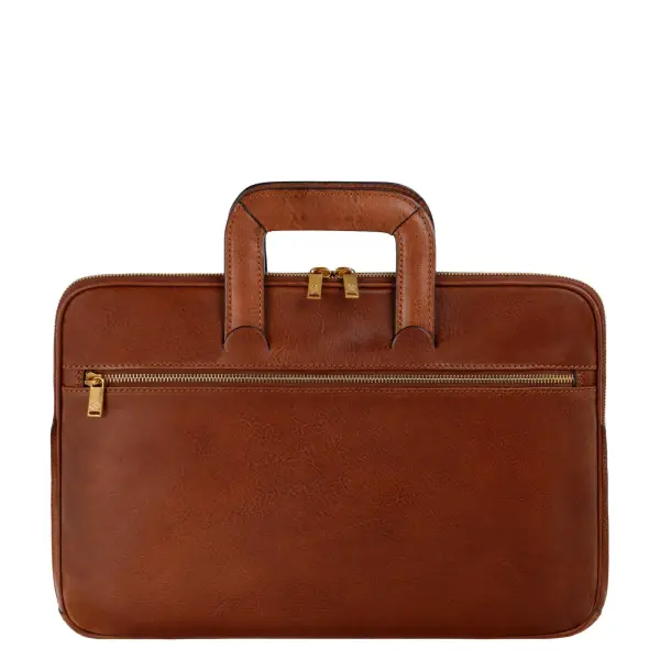 Leather Briefcase Laptop Bag
