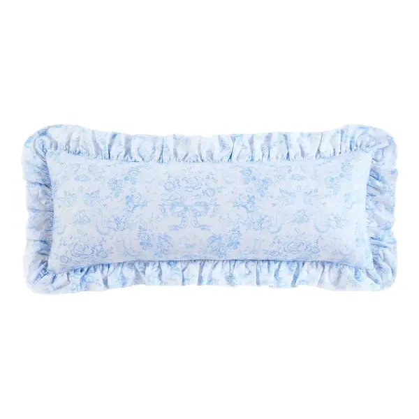 Ruffled Lumbar Pillow