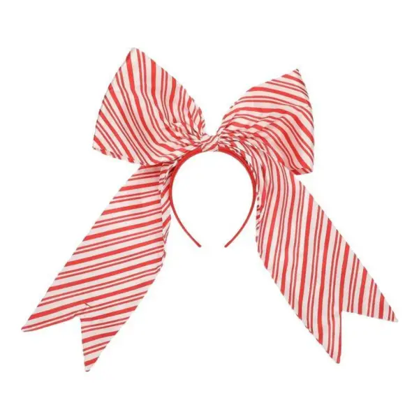 Peppermint Party Jumbo Holiday Bow Headband