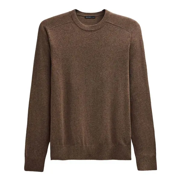 Cotton Cashmere Raglan Crew Top