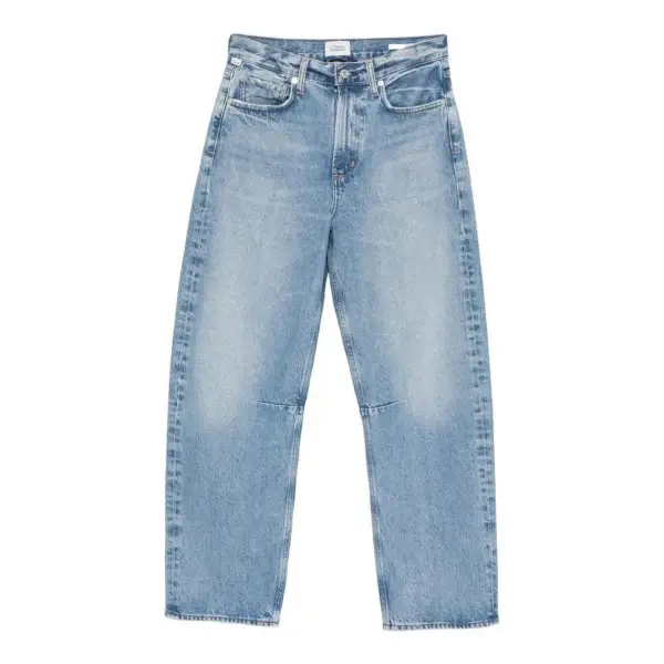Miro Faded-Effect Wide-Leg Jeans