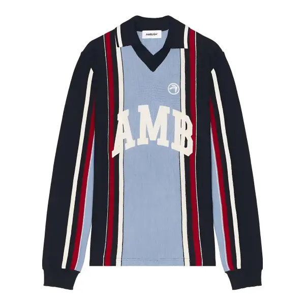 Long Sleeve Embroidered Polo