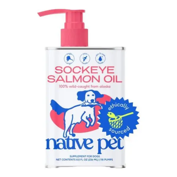 Sockeye Salmon Flavored Oil Skin & Coat Health Liquid Supplement for Dogs & Cats