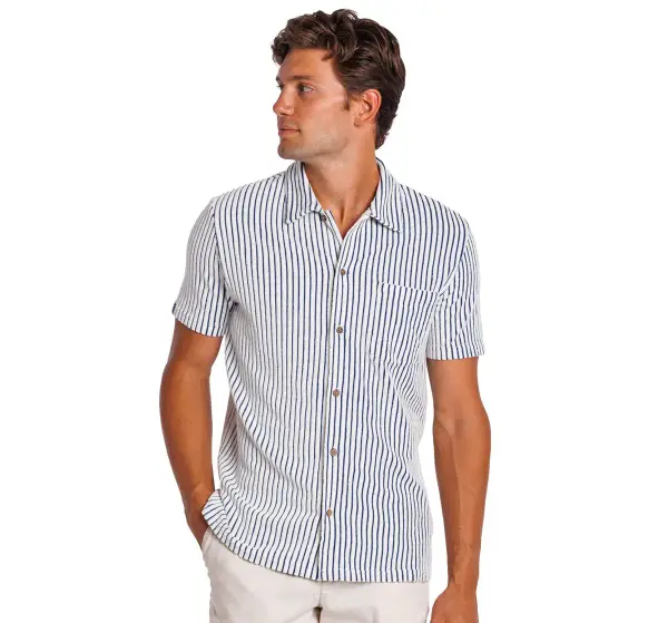 Terrycloth Button Down Shirt