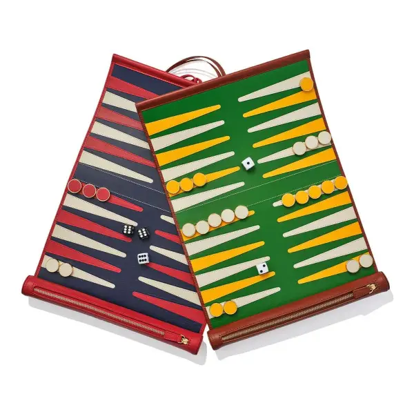 Leather Backgammon Roll