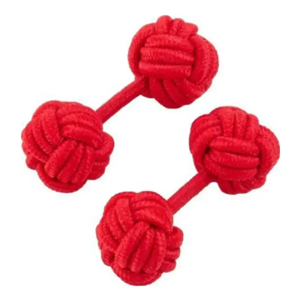 Knotted Cotton Cufflinks