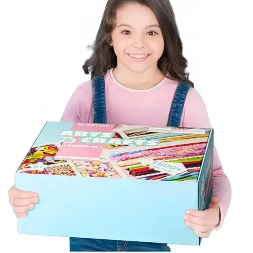 ROBOTIME Ultimate Craft Kit for Kids Ages 8-12 | Largest Pack | 1600+ Pieces Deluxe Arts and Crafts Supplies | Screen-Free Activities for Kids | Gift Ideas for Girls & Boys