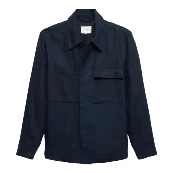 Linen Four-Pocket Shirt Jacket