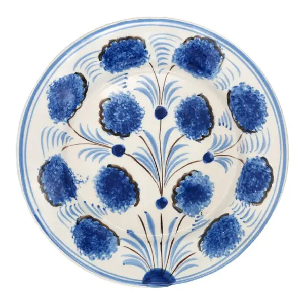 Blue Flower Dinner Plate