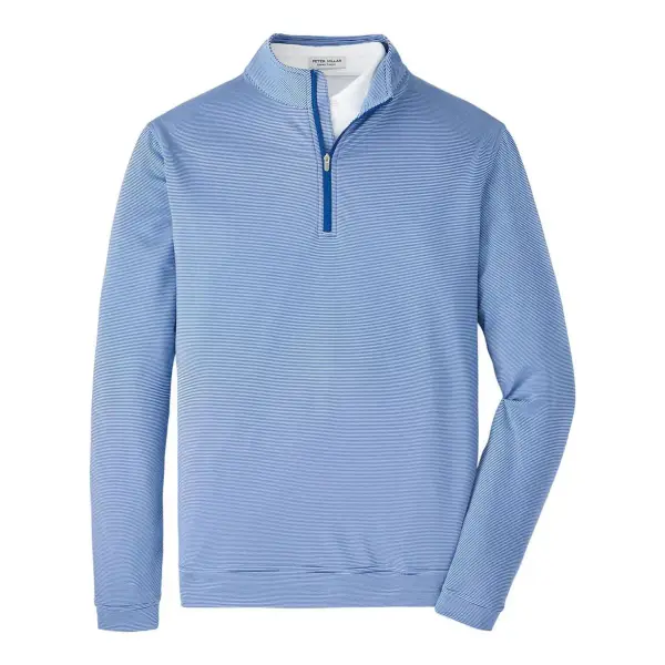 Mini-Stripe Performance Pullover