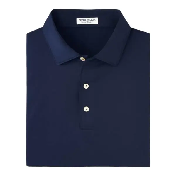 Solid Performance Jersey Polo Top