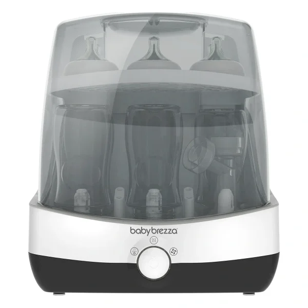 Baby Brezza SuperFast Sterilizer Dryer - White On Black