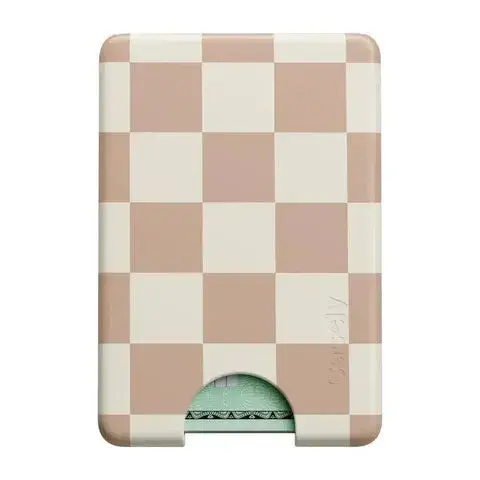 Neutral Checkerboard MagWallet