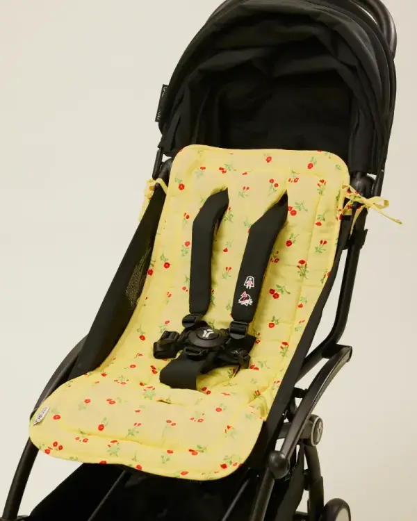 Stroller Party Seat Liner | Green Stripe