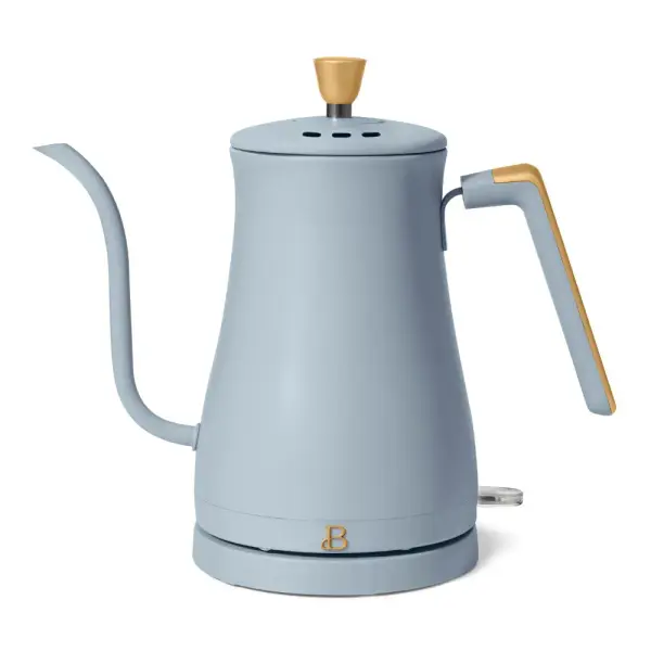 Beautiful 1-Liter Electric Gooseneck Kettle 1200 W, Cornflower Blue by Drew Barrymore - Walmart.com