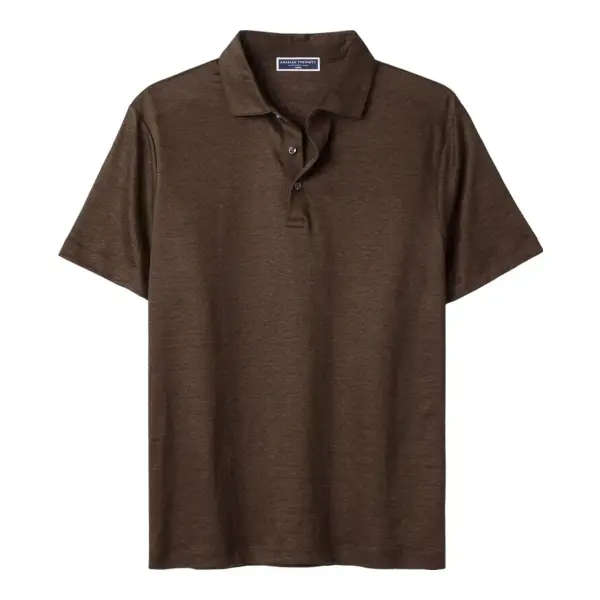 Pure Linen Polo Top