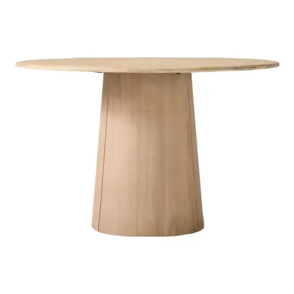 Anton Solid Wood Round Pedestal Dining Table 