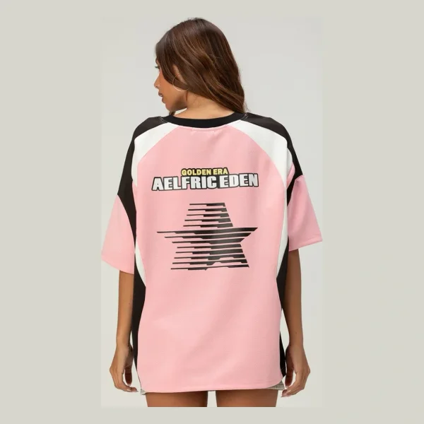 AELFRIC EDEN Color Blocking Womens Jersey - PINK