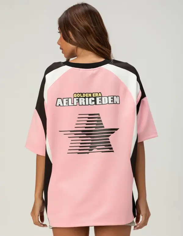 AELFRIC EDEN Color Blocking Womens Jersey - PINK