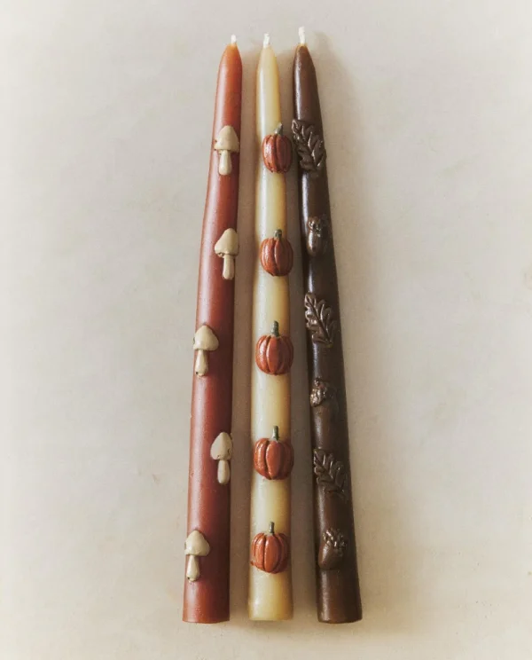 PUMPKIN SPICE SCENTED CANDLE PACK (SET OF 3)