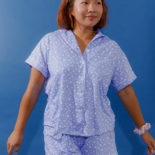 Cozy Soft Pajama Button Down