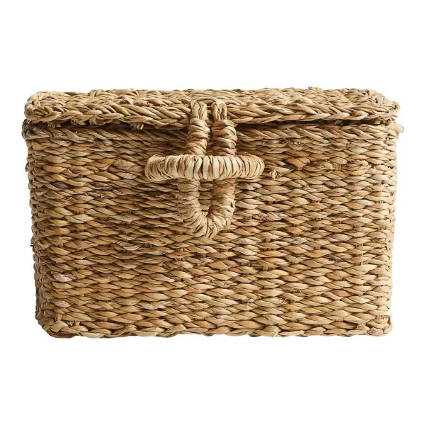 Seagrass Storage Basket with Lid