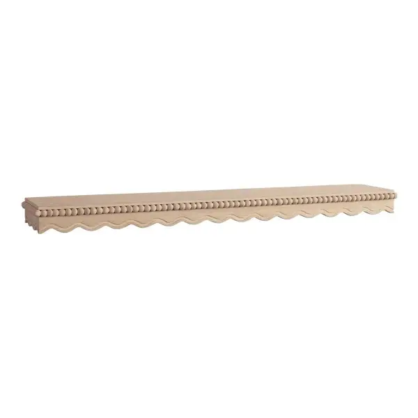 Marlowe Scallop Wood Beaded Shelf (25" - 37")