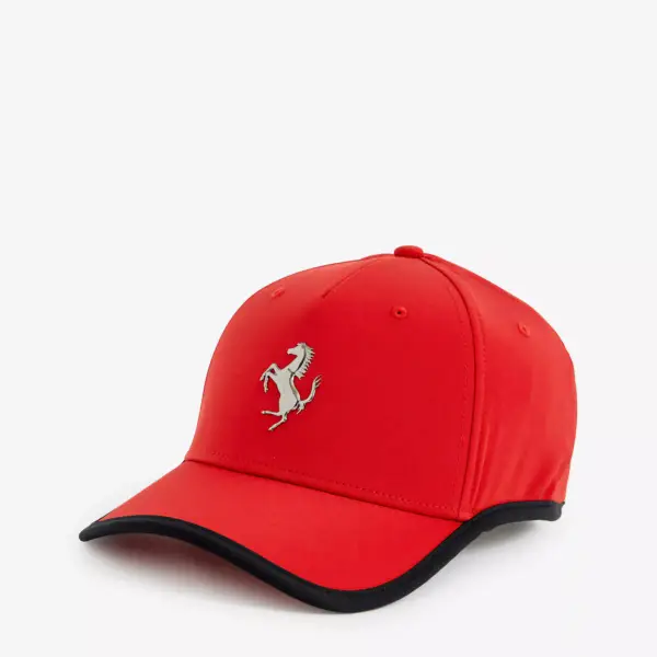 Logo-Plaque Stretch-Woven Baseball Cap