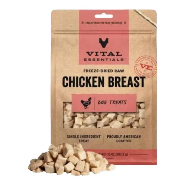 Freeze-Dried Raw Protein Chicken Breast Single Ingredient Dog Treats