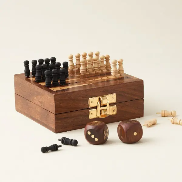 Handcrafted Rosewood Games