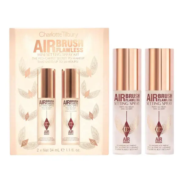 Mini Airbrush Flawless Setting Spray Duo Gift Set