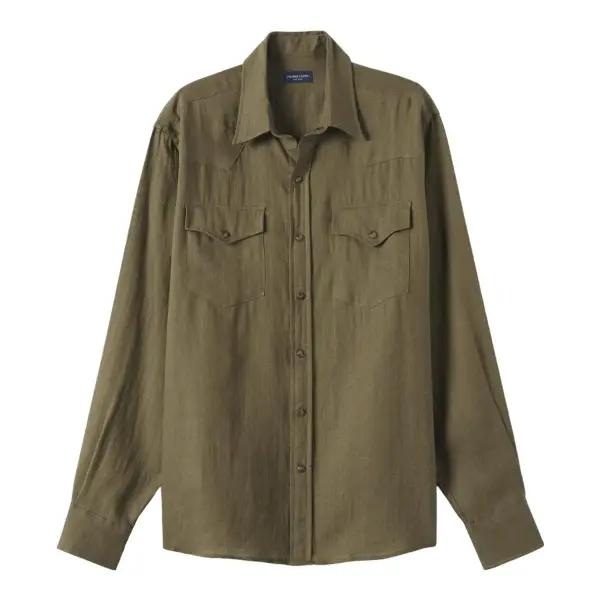 The Baird McNutt Irish Linen Western Shirt