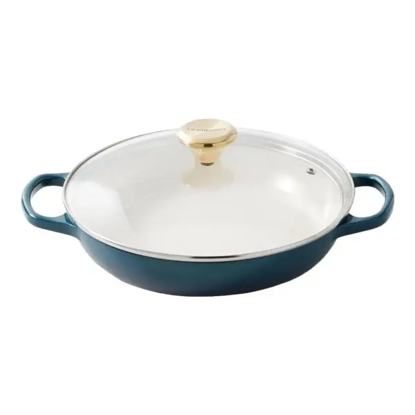 Enameled Cast Iron Signature Round Braiser with Glass Lid