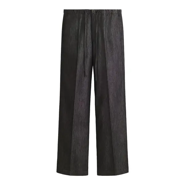 Denim Drawstring Pants