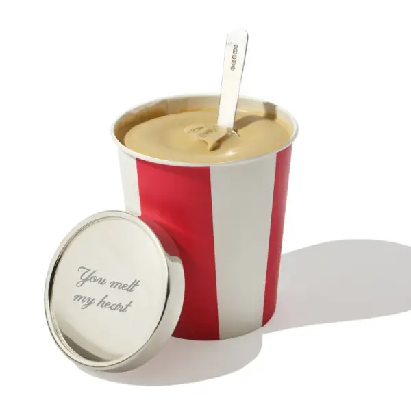 Silver Ice Cream Lid