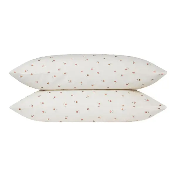Posy Bud Linen Blend Pillowcases (Pair)