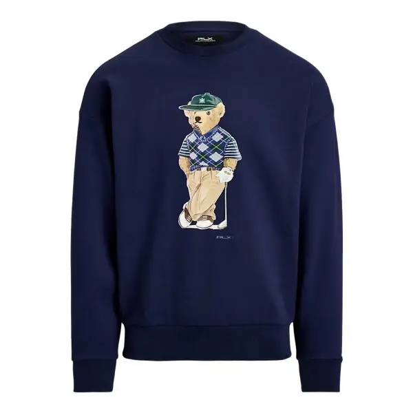 Relaxed Fit Polo Sweatshirt