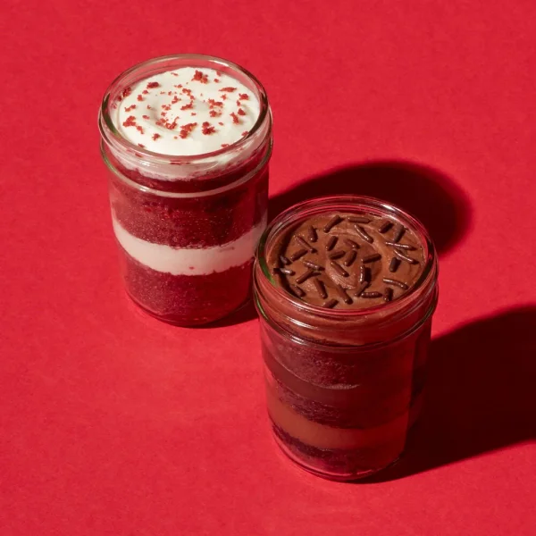 Red Velvet & Chocolate Cupcake Jar 2-Pack