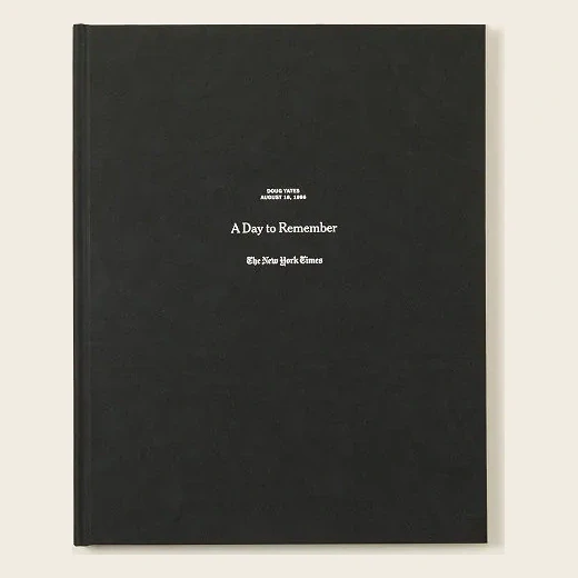 New York Times Custom Day to Remember Book