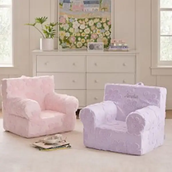 Anywhere Chair Clipped Jacquard Daisy Collection