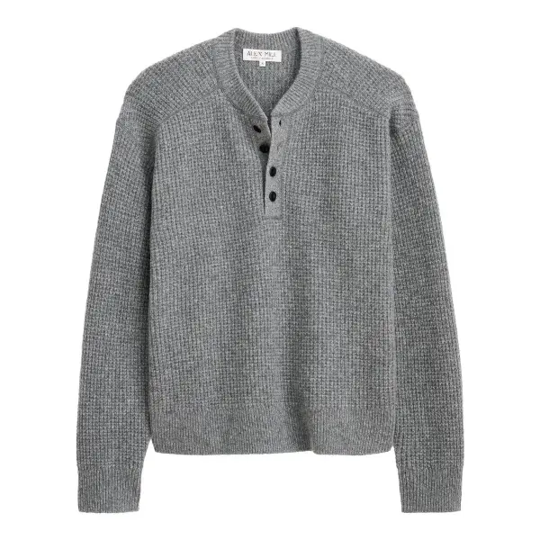 Cashmere Waffle Henley