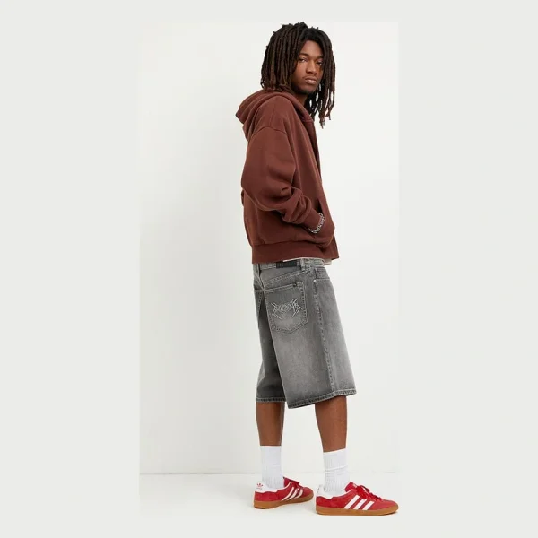 Parker Baggy Jean Shorts Black Wash