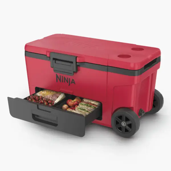 Ninja FrostVault™ 65qt Cooler with Wheels in True Red