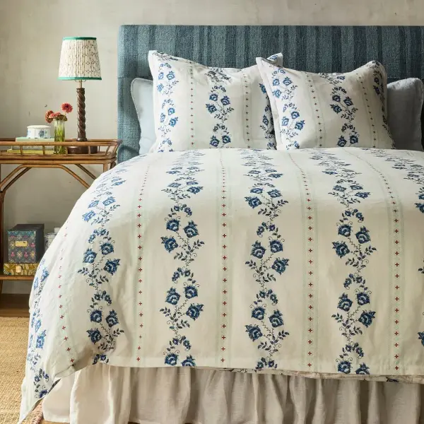 Gracie Cotton Linen Duvet Cover & Shams