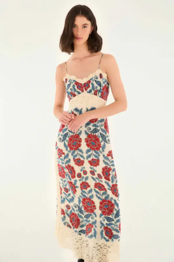 Sand Francesca Midi Dress
