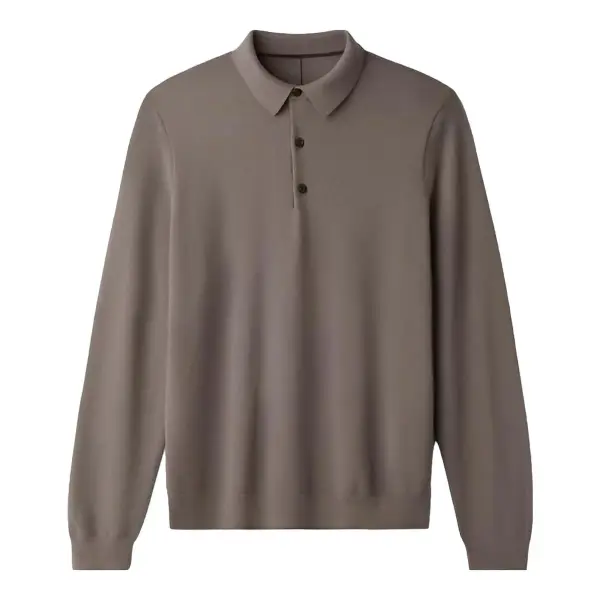 Resolve Piqué Long Sleeve Polo Sweater