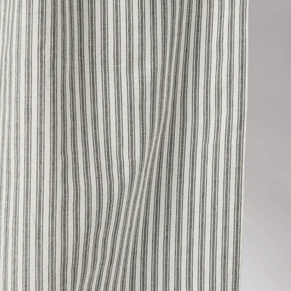 Organic Ticking Stripe Shower Curtain